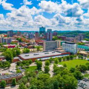 Skyline of Knoxville, TN on nice day