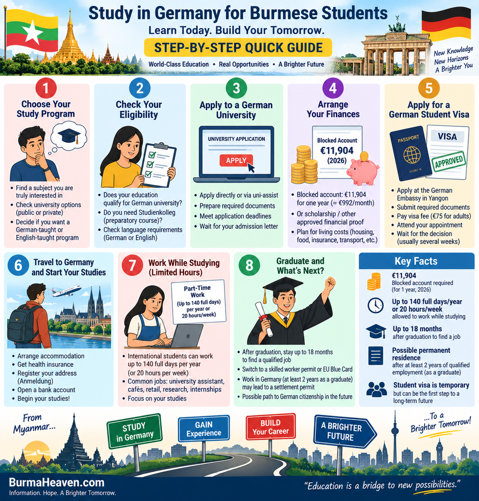 Study in Germany: A Burmese Student Roadmap

